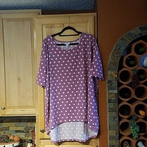 Lularoe Irma Multicolor Short Sleeve Tunic Top